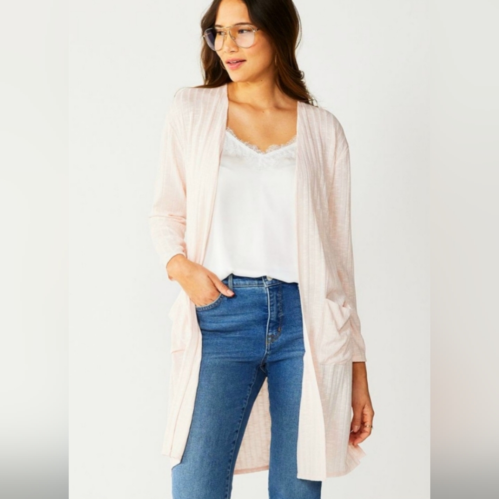 New Nine West Pink Duster Cardigan